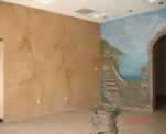 Beauty Salon Interior Walls Designed with Murals & Fauxs
